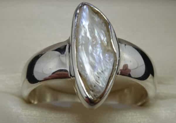 SWA112 LPP NUGGET RING STERLING SILVER