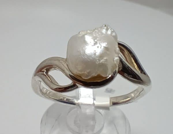 6482 Natural Mississippi Pearl nugget ring